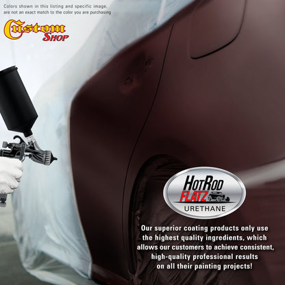 Royal Maroon - Hot Rod Flatz Flat Matte Satin Urethane Auto Paint - Paint Gallon Only Coating, 4:1 Mix