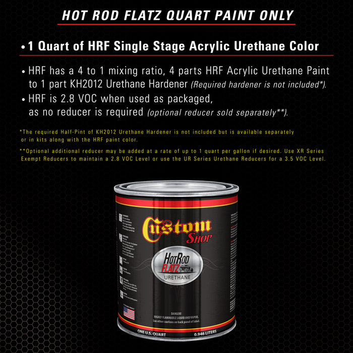 Royal Maroon - Hot Rod Flatz Flat Matte Satin Urethane Auto Paint - Paint Quart Only - Professional Low Sheen Automotive, Car Truck Coating, 4:1 Mix Ratio