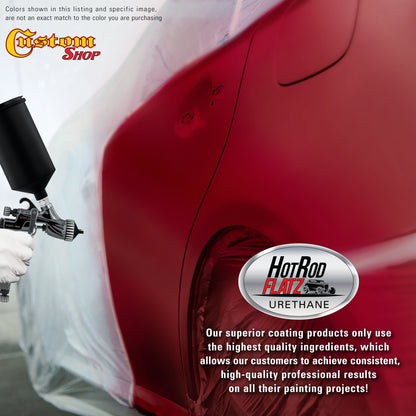 Regal Red - Hot Rod Flatz Flat Matte Satin Urethane Auto Paint - Paint Gallon Only Coating, 4:1 Mix