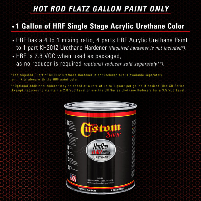 Reptile Red - Hot Rod Flatz Flat Matte Satin Urethane Auto Paint - Paint Gallon Only - Professional Low Sheen Automotive, Car Truck Coating, 4:1 Mix Ratio