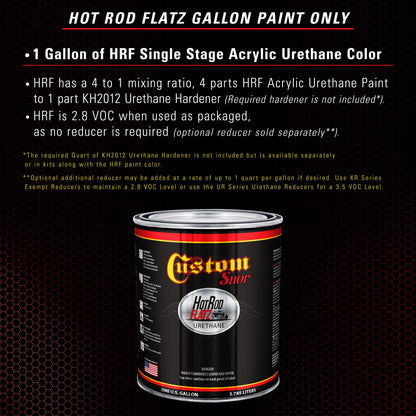 Pro Street Red - Hot Rod Flatz Flat Matte Satin Urethane Auto Paint - Paint Gallon Only Coating, 4:1