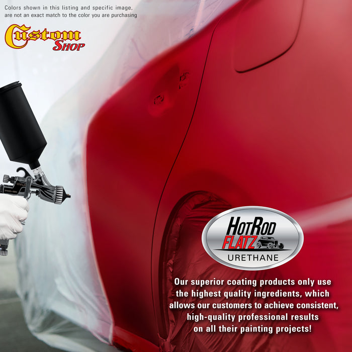 Torch Red - Hot Rod Flatz Flat Matte Satin Urethane Auto Paint - Paint Gallon Only - Professional Low Sheen Automotive, Car Truck Coating, 4:1 Mix Ratio