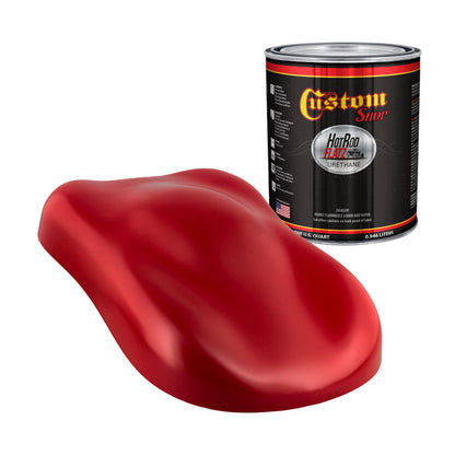 Torch Red - Hot Rod Flatz Flat Matte Satin Urethane Auto Paint - Paint Quart Only Coating, 4:1 Mix