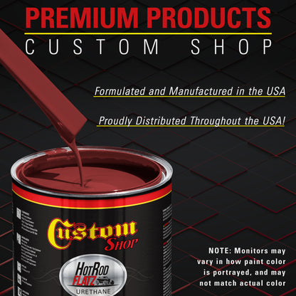 Jalapeno Bright Red - Hot Rod Flatz Flat Matte Satin Urethane Auto Paint - Paint Gallon Only Coating