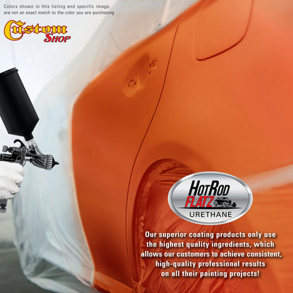 Speed Orange - Hot Rod Flatz Flat Matte Satin Urethane Auto Paint - Paint Gallon Only Coating, 4:1 Mix