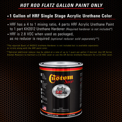 Hugger Orange - Hot Rod Flatz Flat Matte Satin Urethane Auto Paint - Paint Gallon Only Coating, 4:1