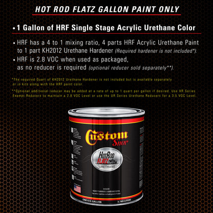 Sunset Orange - Hot Rod Flatz Flat Matte Satin Urethane Auto Paint - Paint Gallon Only Coating, 4:1
