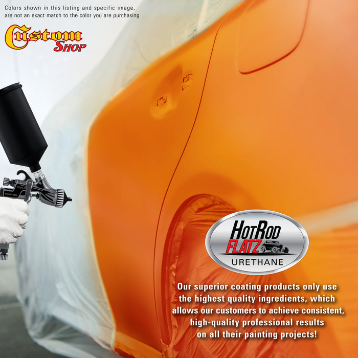 Sunset Orange - Hot Rod Flatz Flat Matte Satin Urethane Auto Paint - Paint Gallon Only - Professional Low Sheen Automotive, Car Truck Coating, 4:1 Mix Ratio