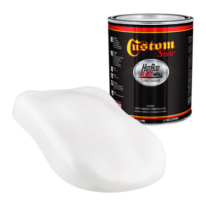 Classic White - Hot Rod Flatz Flat Matte Satin Urethane Auto Paint - Paint Gallon Only Coating, 4:1
