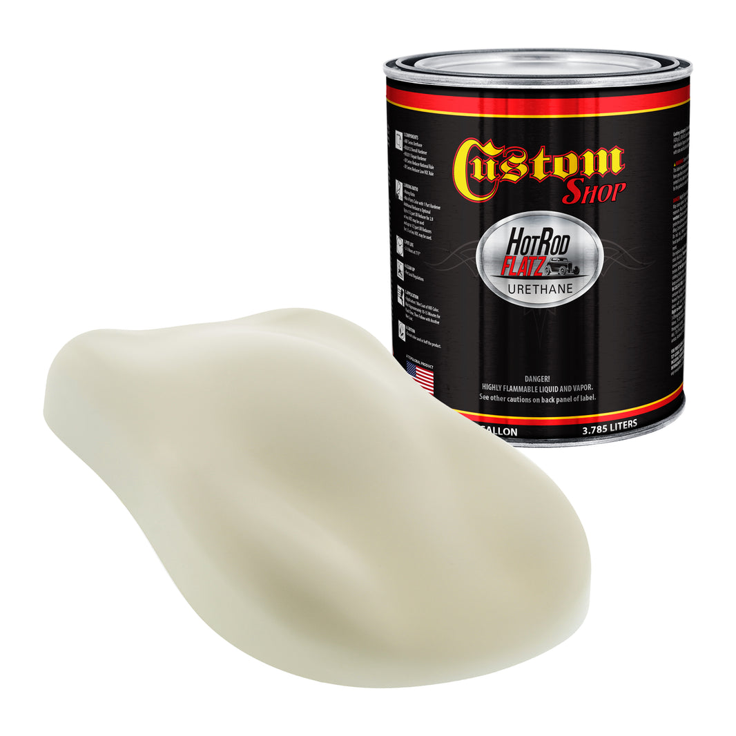 Vanilla Shake - Hot Rod Flatz Flat Matte Satin Urethane Auto Paint - Paint Gallon Only Coating, 4:1