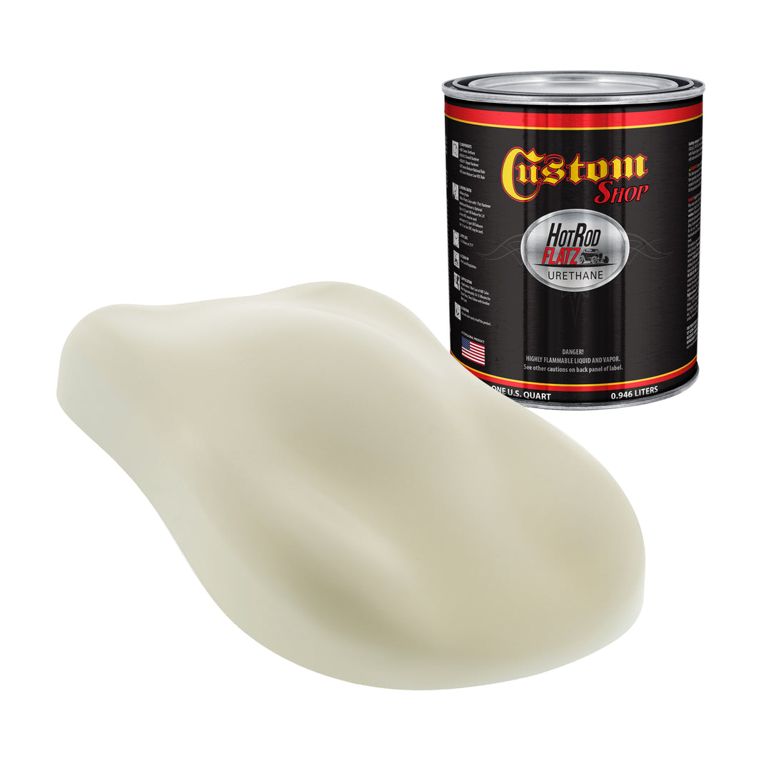 Vanilla Shake - Hot Rod Flatz Flat Matte Satin Urethane Auto Paint - Paint Quart Only Coating, 4:1 Mix