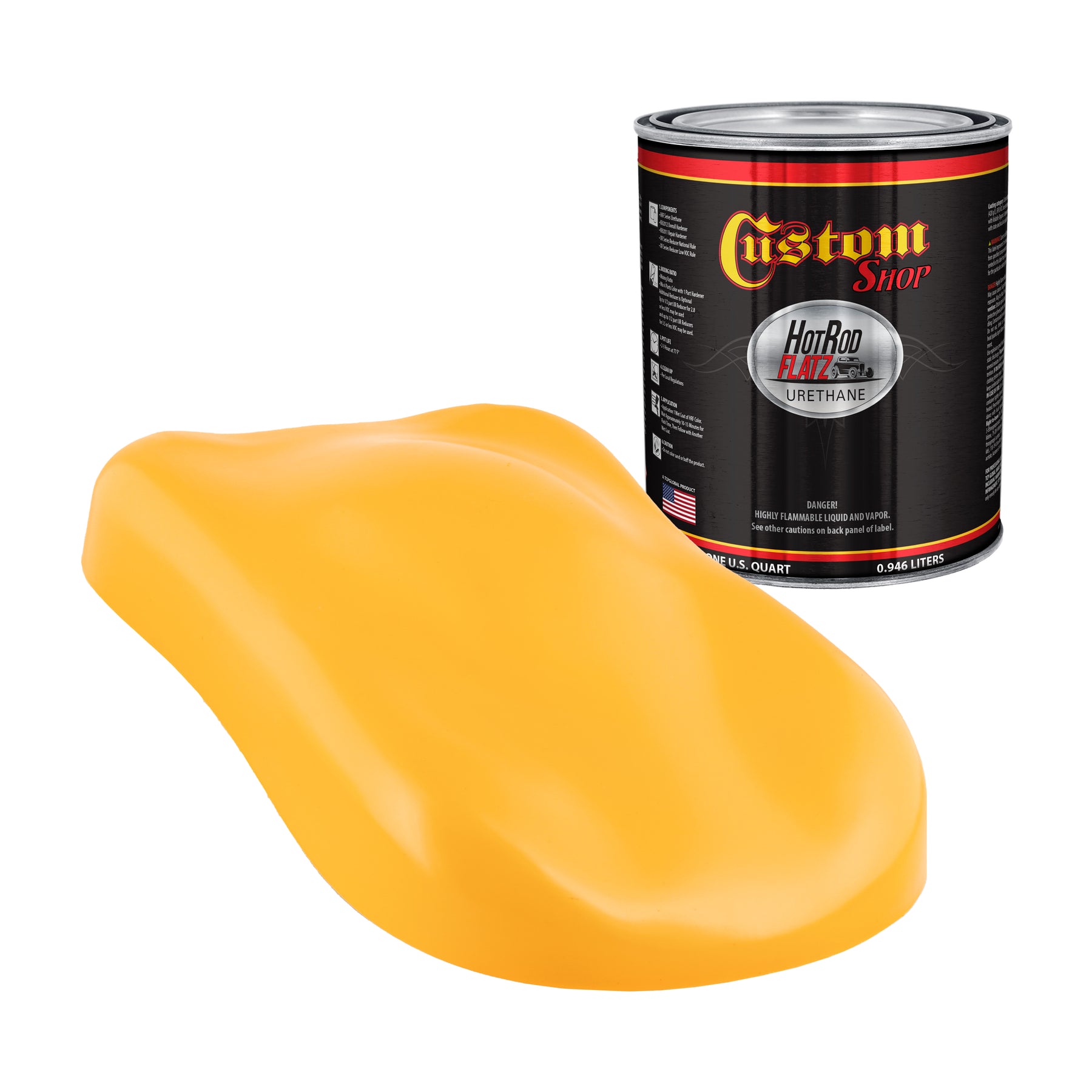 コレットマルーフ　　ボニー　イエロー Maize Yellow - Flatz Hot Rod Flatz Urethane Quart — TCP Global