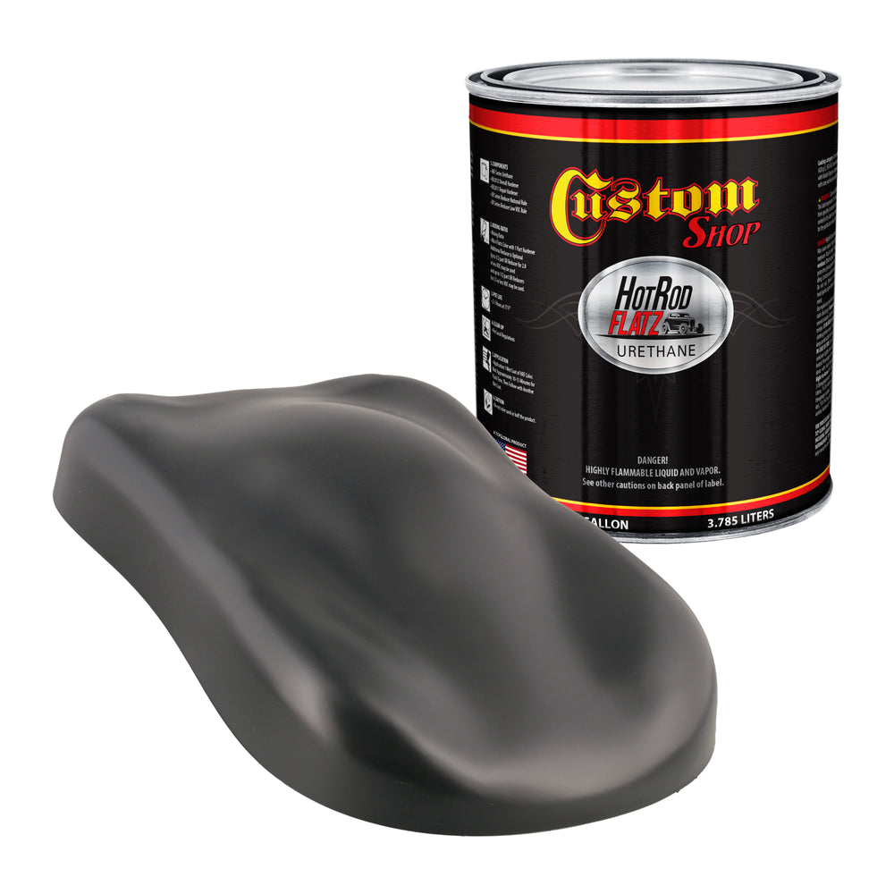 Dark Gray Primer Tone - Hot Rod Flatz Flat Matte Satin Urethane Auto Paint - Paint Gallon Only - Professional Low Sheen Automotive, Car Truck Coating, 4:1 Mix Ratio