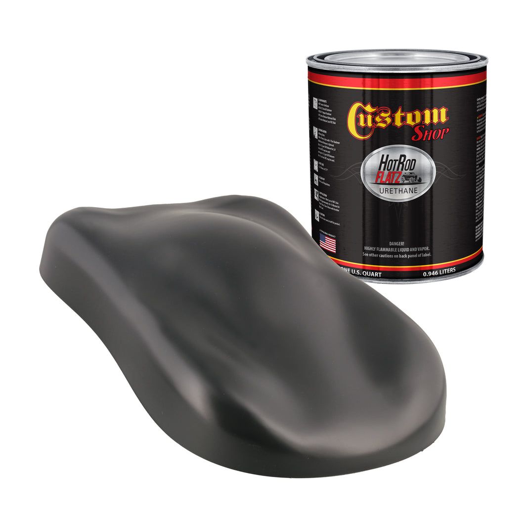 Dark Gray Primer Tone - Hot Rod Flatz Flat Matte Satin Urethane Auto Paint - Paint Quart Only Coating
