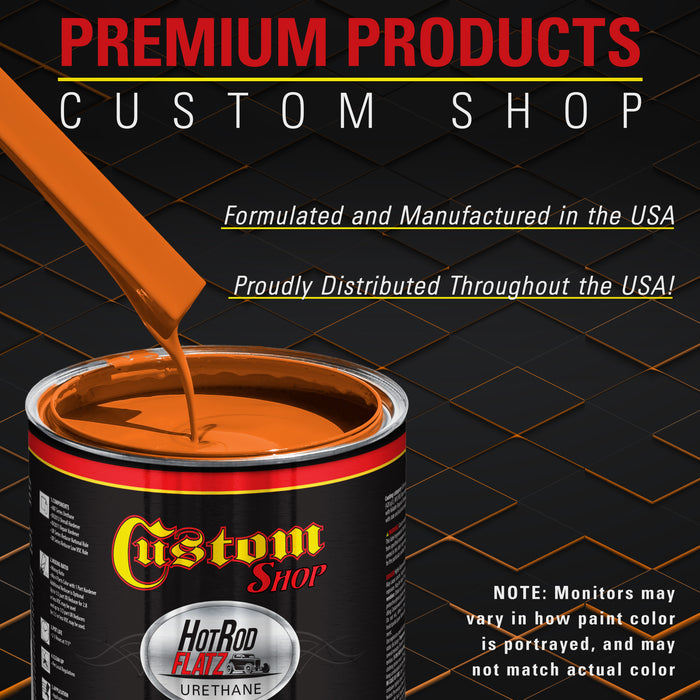 Burnt Orange - Hot Rod Flatz Flat Matte Satin Urethane Auto Paint - Paint Quart Only - Professional Low Sheen Automotive, Car Truck Coating, 4:1 Mix Ratio