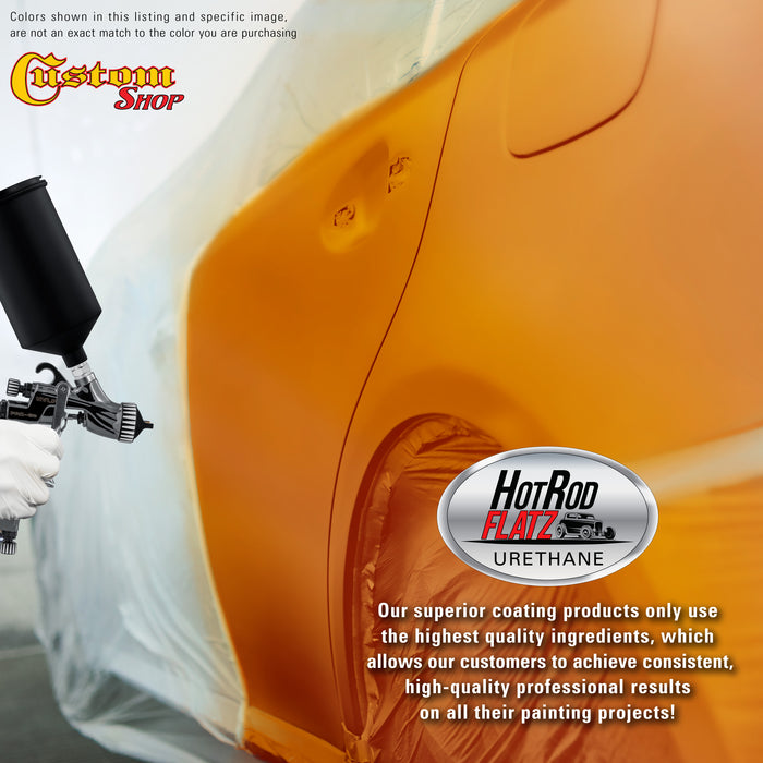 Burnt Orange - Hot Rod Flatz Flat Matte Satin Urethane Auto Paint - Paint Quart Only - Professional Low Sheen Automotive, Car Truck Coating, 4:1 Mix Ratio