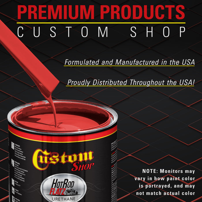 Corvette Red - Hot Rod Flatz Flat Matte Satin Urethane Auto Paint - Paint Quart Only - Professional Low Sheen Automotive, Car Truck Coating, 4:1 Mix