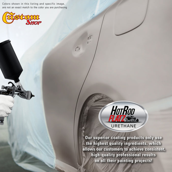 Pewter Silver Metallic - Hot Rod Flatz Flat Matte Satin Urethane Auto Paint - Paint Gallon Only - Professional Low Sheen Automotive, Car Truck Coating, 4:1 Mix Ratio