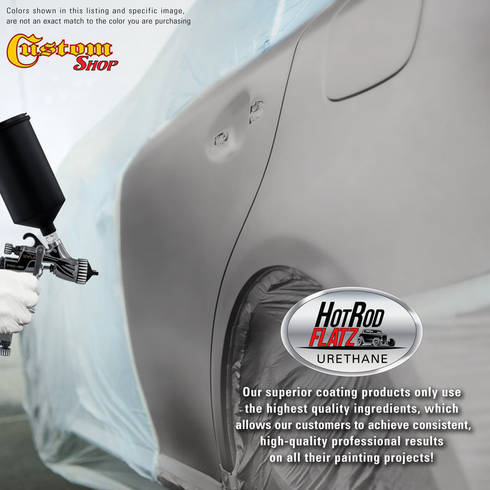 Titanium Gray Metallic - Hot Rod Flatz Flat Matte Satin Urethane Auto Paint - Paint Quart Only - Professional Low Sheen Automotive, Car Truck Coating, 4:1 Mix Ratio