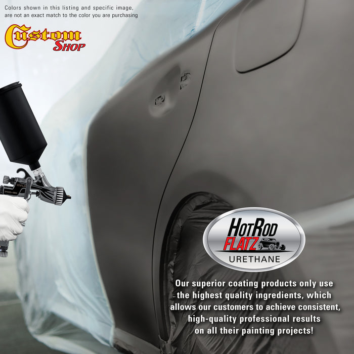 Dark Charcoal Metallic - Hot Rod Flatz Flat Matte Satin Urethane Auto Paint - Paint Gallon Only - Professional Low Sheen Automotive, Car Truck Coating, 4:1 Mix Ratio