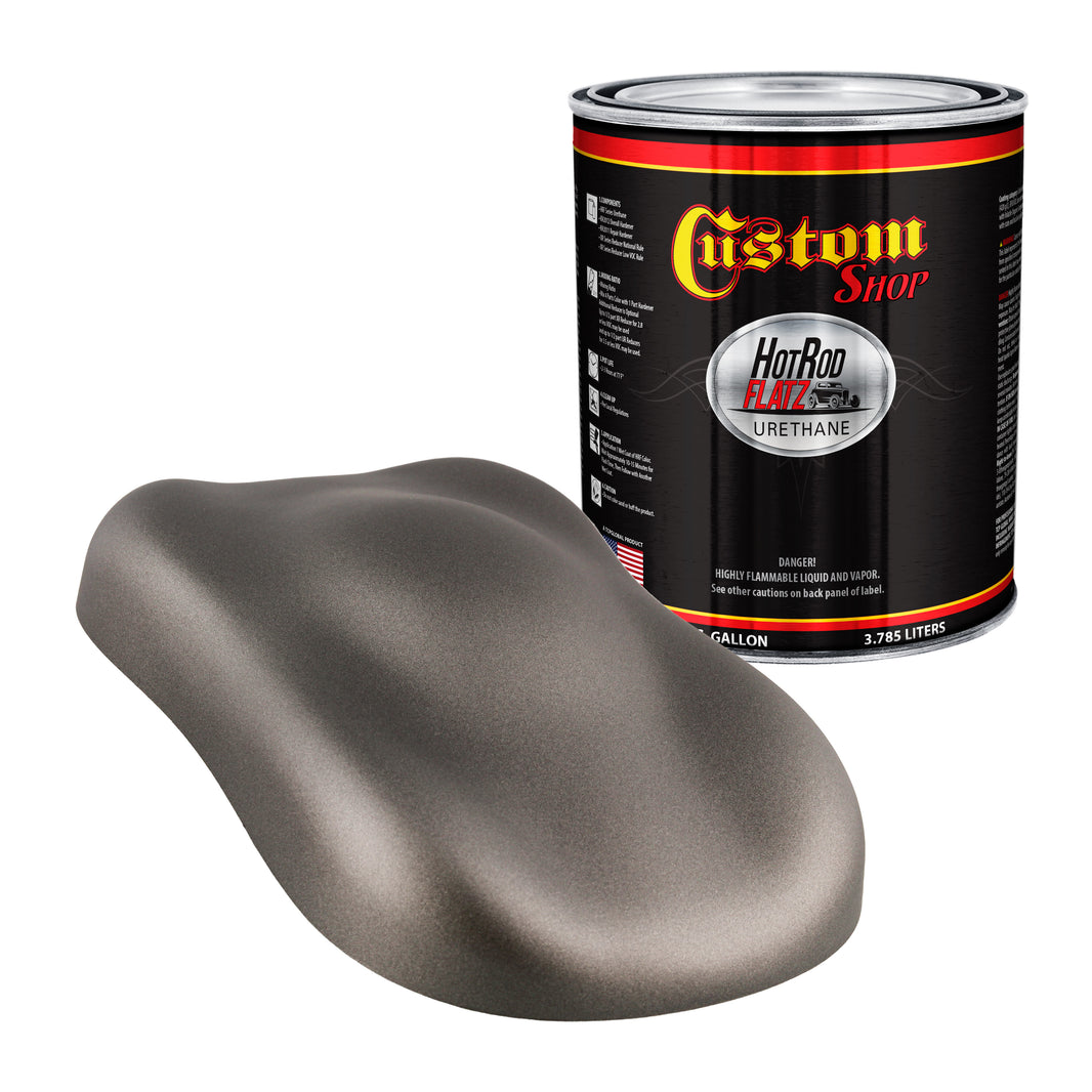 Graphite Gray Metallic - Hot Rod Flatz Flat Matte Satin Urethane Auto Paint - Paint Gallon Only