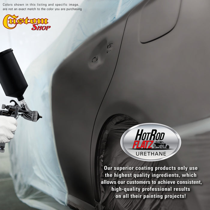 Anthracite Gray Metallic - Hot Rod Flatz Flat Matte Satin Urethane Auto Paint - Paint Quart Only - Professional Low Sheen Automotive, Car Truck Coating, 4:1 Mix Ratio