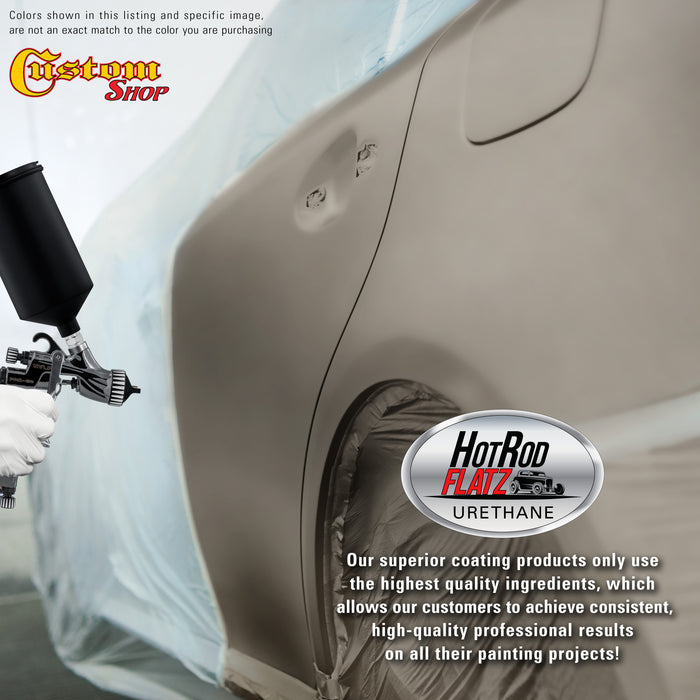 Warm Gray Metallic - Hot Rod Flatz Flat Matte Satin Urethane Auto Paint - Paint Gallon Only - Professional Low Sheen Automotive, Car Truck Coating, 4:1 Mix Ratio