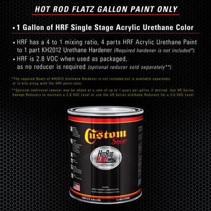 Cool Gray Metallic - Hot Rod Flatz Flat Matte Satin Urethane Auto Paint - Paint Gallon Only Coating