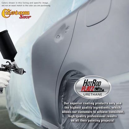 Cool Gray Metallic - Hot Rod Flatz Flat Matte Satin Urethane Auto Paint - Paint Quart Only Coating