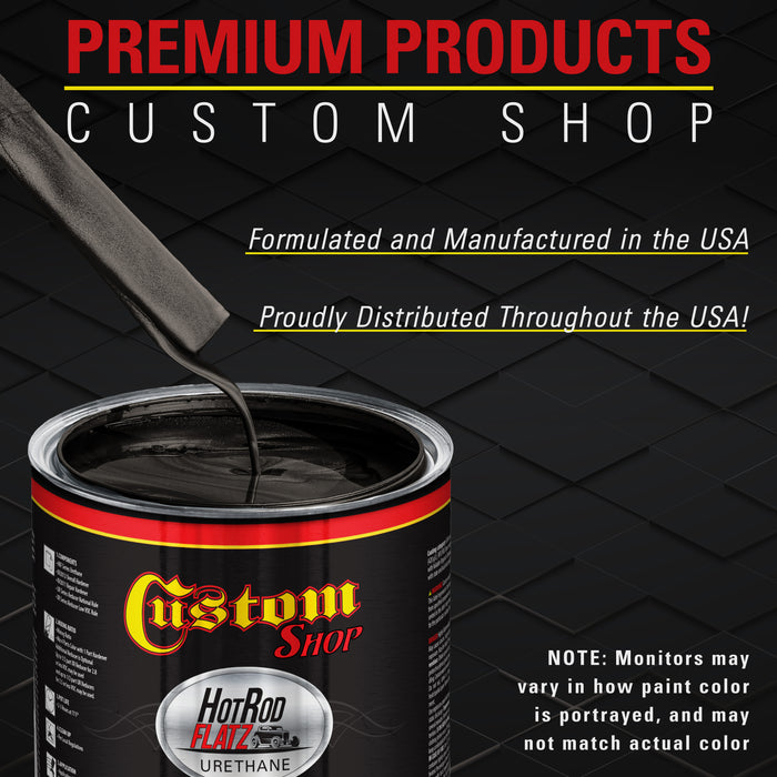 Black Metallic - Hot Rod Flatz Flat Matte Satin Urethane Auto Paint - Paint Gallon Only - Professional Low Sheen Automotive, Car Truck Coating, 4:1