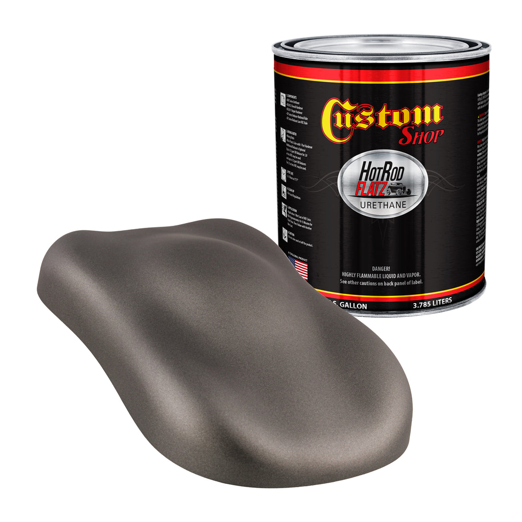 Tunnel Ram Gray Metallic - Hot Rod Flatz Flat Matte Satin Urethane Auto Paint - Paint Gallon Only