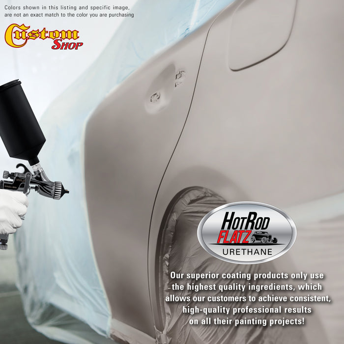 Galaxy Silver Metallic - Hot Rod Flatz Flat Matte Satin Urethane Auto Paint - Paint Gallon Only - Professional Low Sheen Automotive, Car Truck Coating, 4:1 Mix Ratio