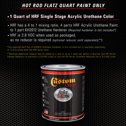 Galaxy Silver Metallic - Hot Rod Flatz Flat Matte Satin Urethane Auto Paint - Paint Quart Only