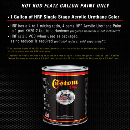 Chop Top Silver Metallic - Hot Rod Flatz Flat Matte Satin Urethane Auto Paint - Paint Gallon Only