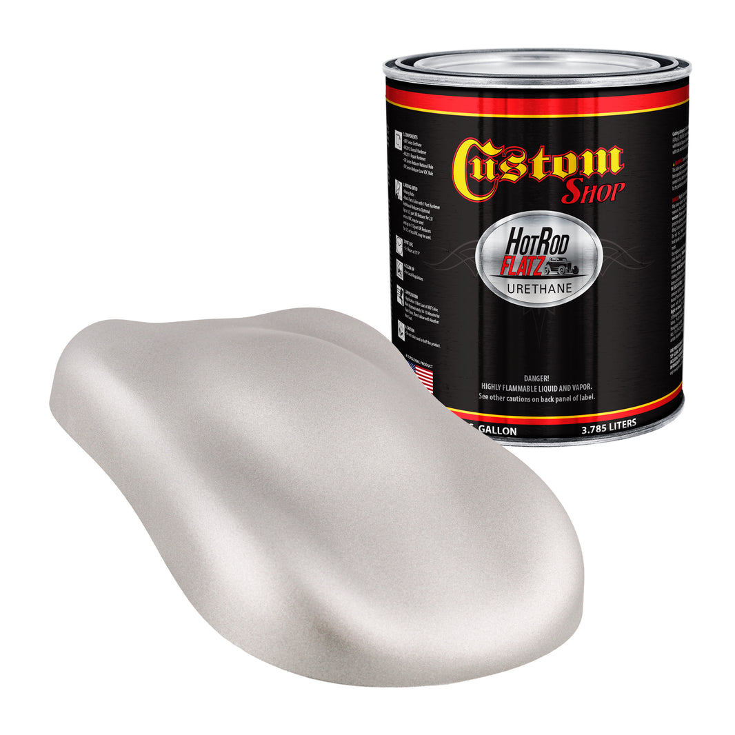 Iridium Silver Metallic - Hot Rod Flatz Flat Matte Satin Urethane Auto Paint - Paint Gallon Only