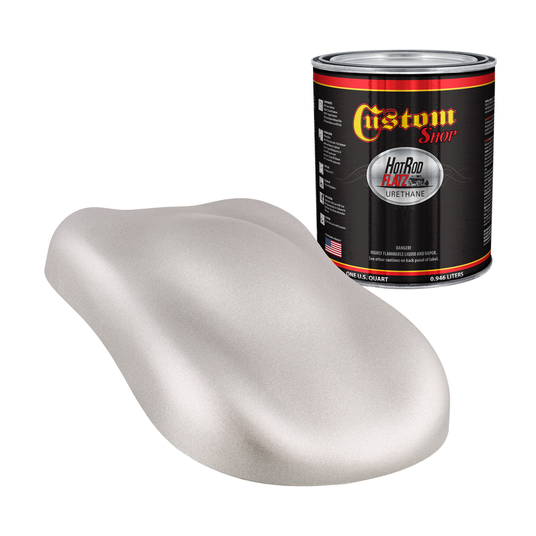 Iridium Silver Metallic - Hot Rod Flatz Flat Matte Satin Urethane Auto Paint - Paint Quart Only