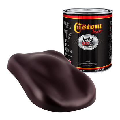 Deep Maroon - Hot Rod Flatz Flat Matte Satin Urethane Auto Paint - Paint Gallon Only Coating, 4:1 Mix