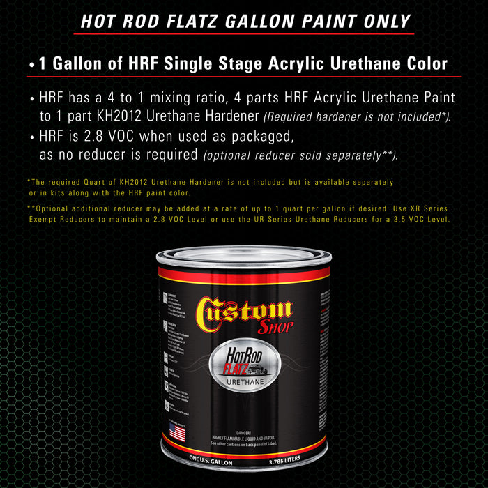 Speed Green - Hot Rod Flatz Flat Matte Satin Urethane Auto Paint - Paint Gallon Only - Professional Low Sheen Automotive, Car Truck Coating, 4:1 Mix