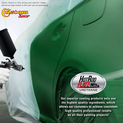 Speed Green - Hot Rod Flatz Flat Matte Satin Urethane Auto Paint - Paint Gallon Only Coating, 4:1 Mix