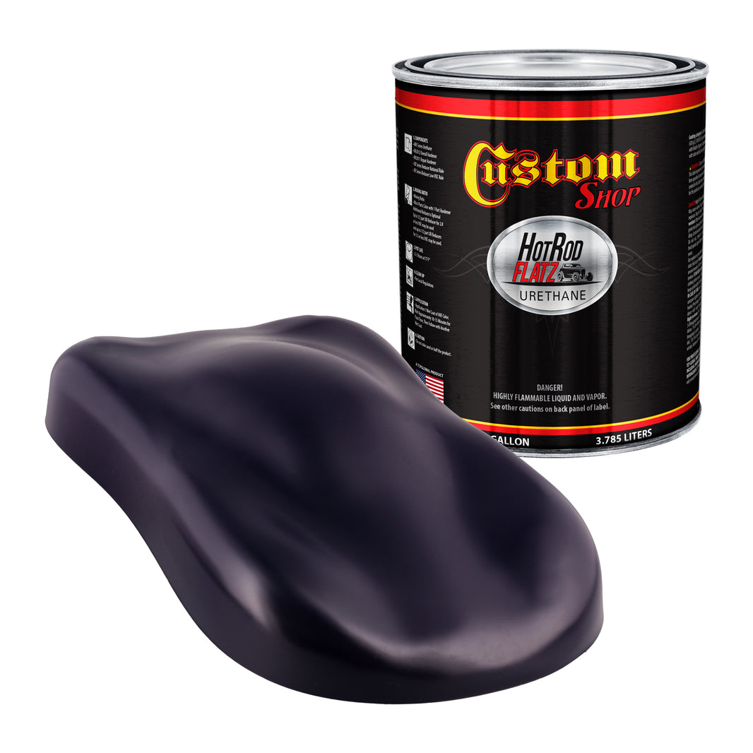 Deep Purple - Hot Rod Flatz Flat Matte Satin Urethane Auto Paint - Paint Gallon Only Coating, 4:1 Mix