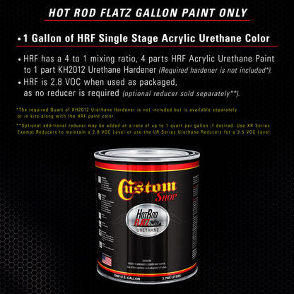 Deep Purple - Hot Rod Flatz Flat Matte Satin Urethane Auto Paint - Paint Gallon Only Coating, 4:1 Mix