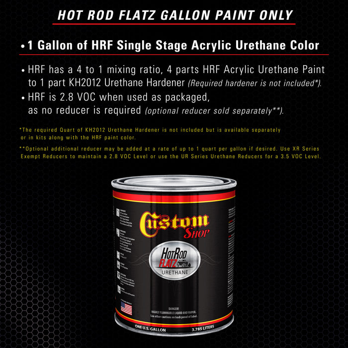 Deep Purple - Hot Rod Flatz Flat Matte Satin Urethane Auto Paint - Paint Gallon Only - Professional Low Sheen Automotive, Car Truck Coating, 4:1 Mix Ratio