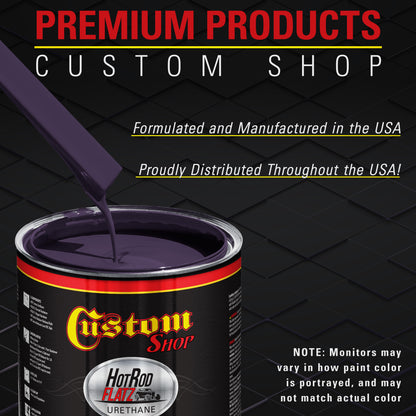 Deep Purple - Hot Rod Flatz Flat Matte Satin Urethane Auto Paint - Paint Gallon Only Coating, 4:1 Mix