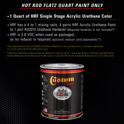 Deep Purple - Hot Rod Flatz Flat Matte Satin Urethane Auto Paint - Paint Quart Only Coating, 4:1 Mix