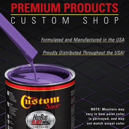 Bright Purple - Hot Rod Flatz Flat Matte Satin Urethane Auto Paint - Paint Quart Only Coating, 4:1 Mix