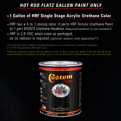 Midnight Blue - Hot Rod Flatz Flat Matte Satin Urethane Auto Paint - Paint Gallon Only Coating, 4:1