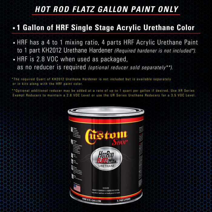 Speed Blue - Hot Rod Flatz Flat Matte Satin Urethane Auto Paint - Paint Gallon Only - Professional Low Sheen Automotive, Car Truck Coating, 4:1 Mix Ratio