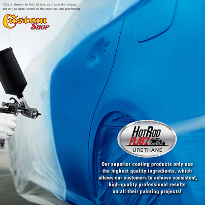 Speed Blue - Hot Rod Flatz Flat Matte Satin Urethane Auto Paint - Paint Gallon Only Coating, 4:1 Mix