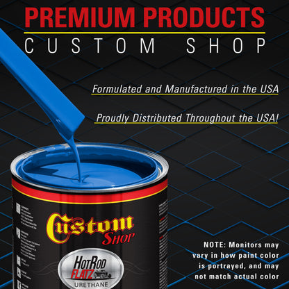 Speed Blue - Hot Rod Flatz Flat Matte Satin Urethane Auto Paint - Paint Quart Only Coating, 4:1 Mix