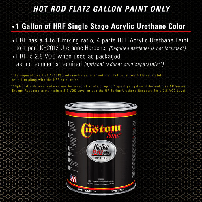 Arizona Bronze Metallic - Hot Rod Flatz Flat Matte Satin Urethane Auto Paint - Paint Gallon Only - Professional Low Sheen Automotive, Car Truck Coating, 4:1 Mix Ratio